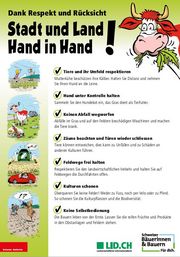 Tafel «Stadt und Land, Hand in Hand»